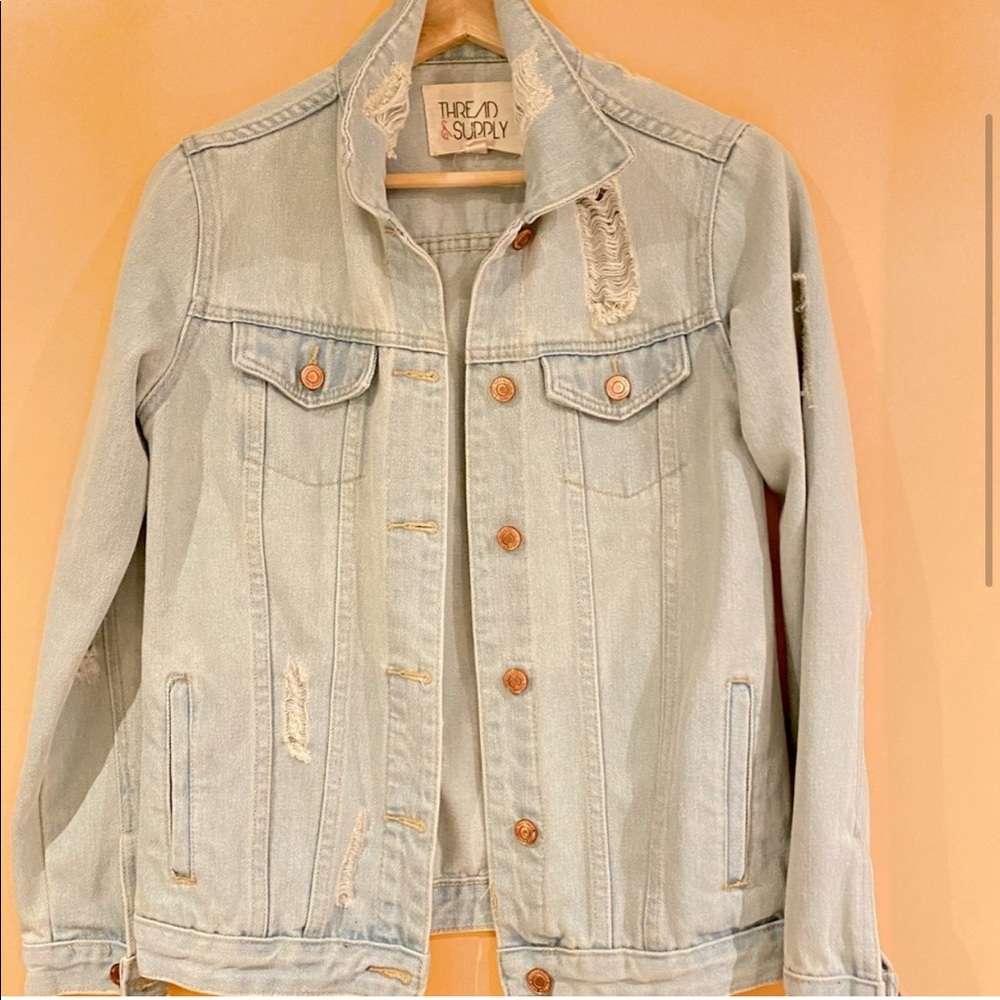 Urban Ripped Jean Jacket - Picture 3 of 4